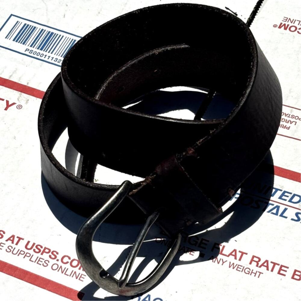 Silver & Brown Men's Belt